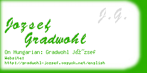 jozsef gradwohl business card